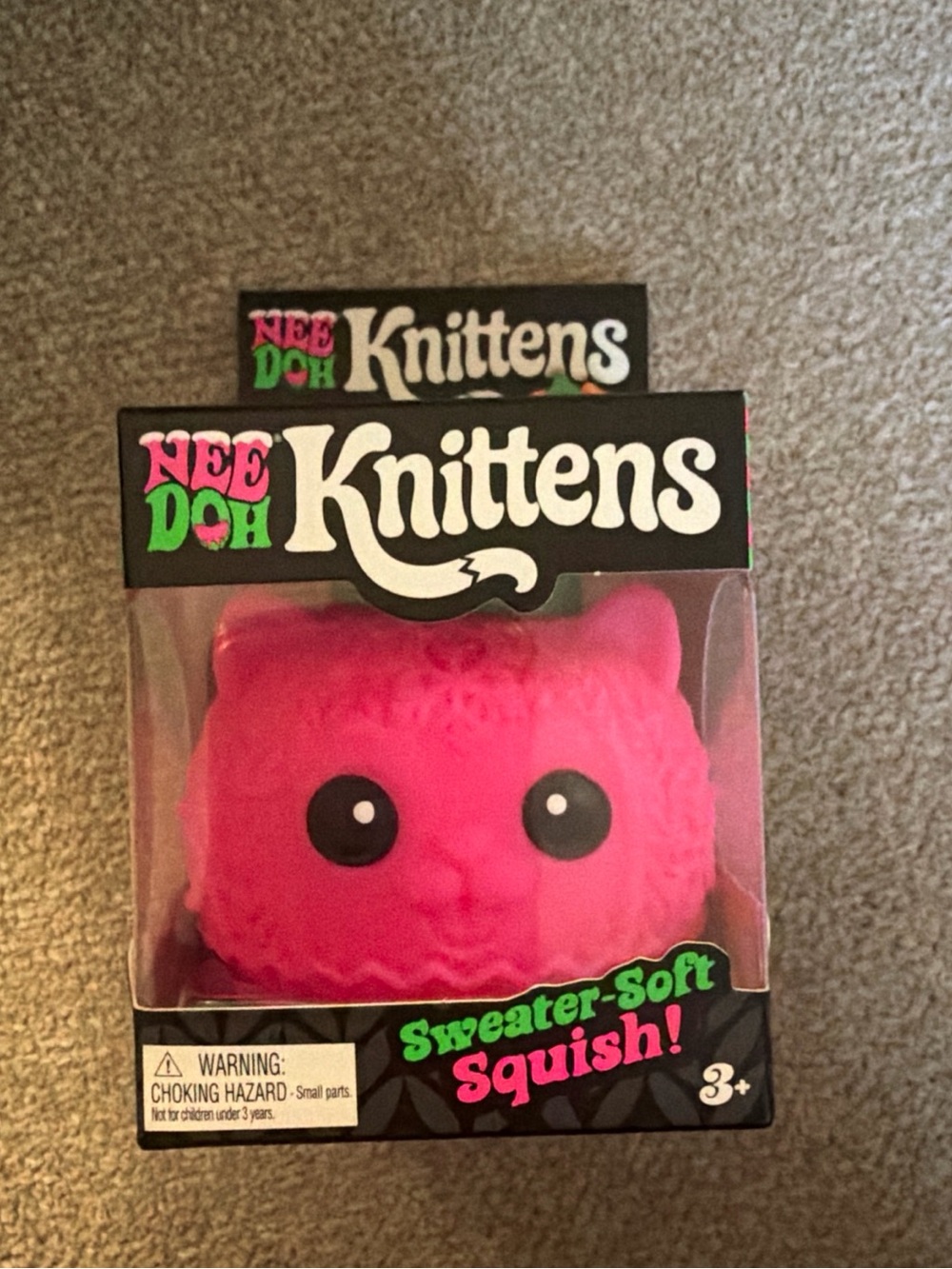 Knittens Pink Sweater-Soft Squish Plush NeeDoh
